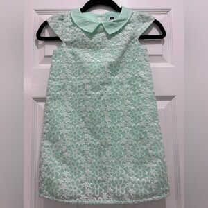 Jack by BB Dakota Mint Green Floral Lace Peter Pan Collar Dress